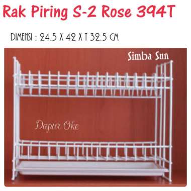 Rak Piring & Tray Susun 2 Rose 394 T Simba Sun