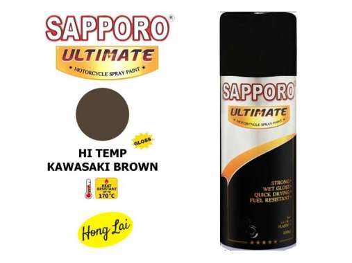 Hi Temp Kawasaki Brown Sapporo Ultimate HTKB Spray Tahan Panas knalpot