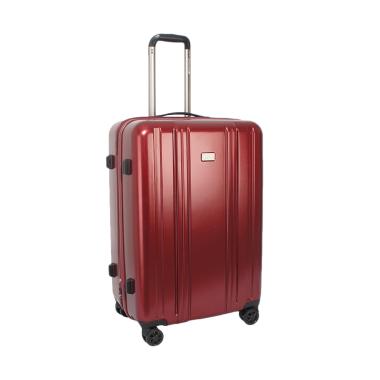 Navy Club CHGH Hardcase Fiber PC Resleting Anti Tusuk Tas Koper - Merah [Size 24