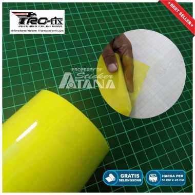 Skotlet Kuning Transparan Scotlet Hybrid Stiker Tembus Sticker Decal Lampu Headlamp Scotlite Sepeda 