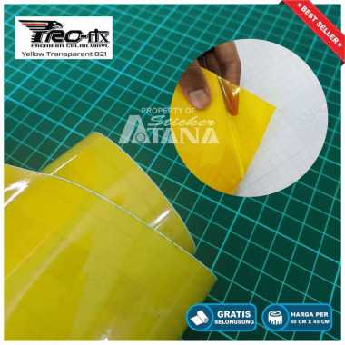 Skotlet Kuning Transparan Scotlet Hybrid Stiker Tembus Sticker Decal Lampu Headlamp Scotlite Sepeda