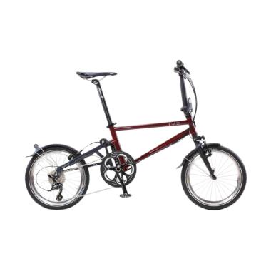 TYRELL IVE Folding Bike Sepeda Lipat - Wine Red Dark Grey