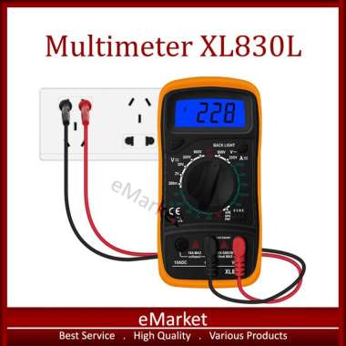 Multimeter Digital XL830L / Avometer Multitester Voltmeter Ammeter Ohmmeter Voltage Tester LCD