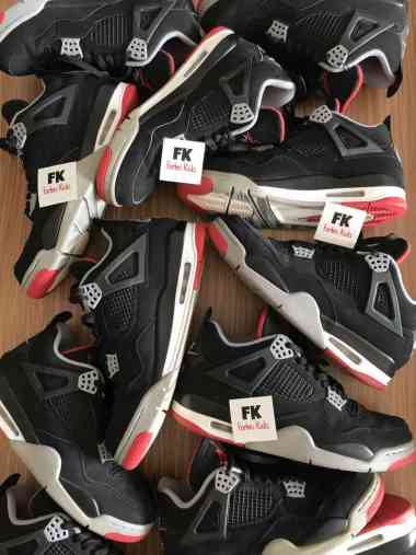 Air Jordan 4 Retro Bred 2019 || black red white cement