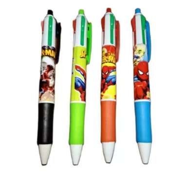 PULPEN / PEN 4 WARNA KARAKTER KARTUN / FANCY SPIDERMAN