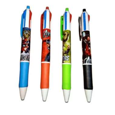 PULPEN / PEN 4 WARNA KARAKTER KARTUN / FANCY AVENGERS