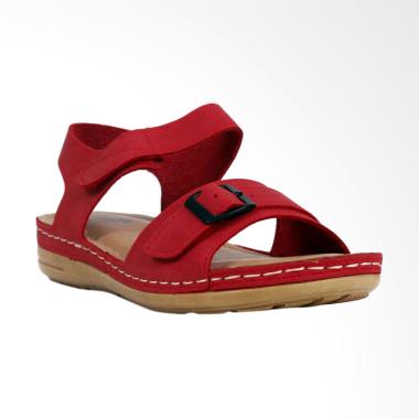 Bettina Bea Sandal Flat Wanita - Red