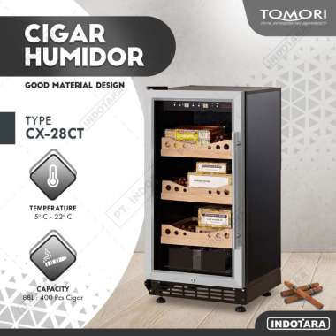 Tempat Penyimpanan Cerutu - TOMORI CIGAR HUMIDOR CX28CT