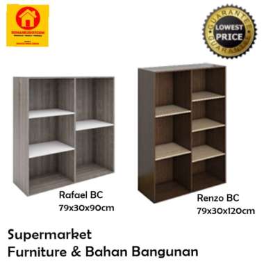 Rak Buku - Lenari Buku - Rak Pajangan - Rafael / Renzo BC - GRAVER RAFAEL