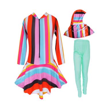 Rainy Collections Motif Pelangi Ver ... slim - Rainbow Hijau Muda