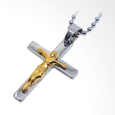 Lila Titanium Kalung Pria [KT31]
