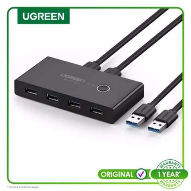 Ugreen Usb3.0 Sharing Switch 2 for 4 port Black -30768