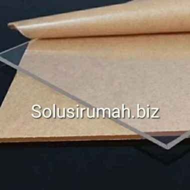 Acrylic Akrilik Sheet Custom mika Lembaran 2mm bening /10cm lih desc