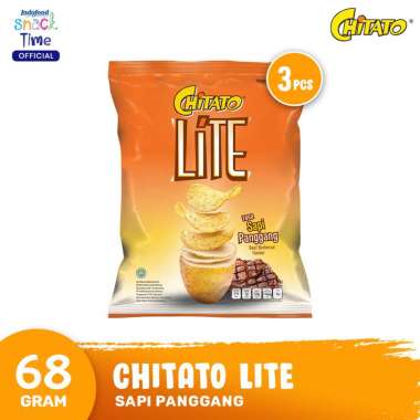 Promo Harga Chitato Lite Snack Potato Chips Beef BBQ 68 gr - Blibli