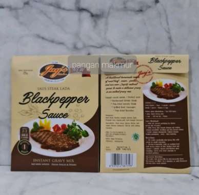 saus steak blackpepper - black pepper sauce jays 25 gr