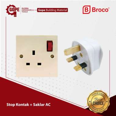 STOP KONTAK & STEKER AC BROCO