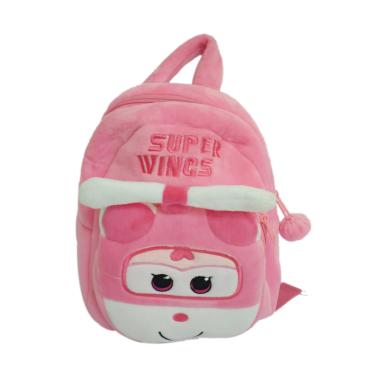Super Wings 0930010608 Bludru Tas Ransel Anak