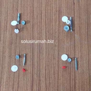 SEKRUP KNOCK DOWN MUR BAUT FURNITURE SET 4PCS SKRUP MINIFIX minifik 4 - 40mm baut as