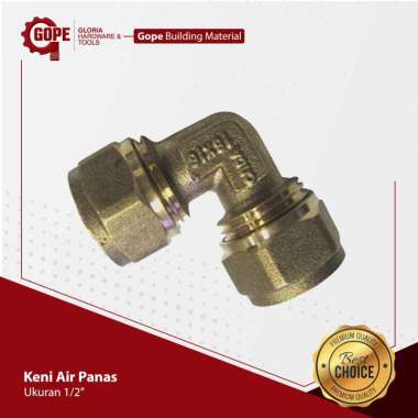 KENI PIPA AIR PANAS KUNINGAN 1/2" Model 2