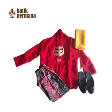 kebaya none lengkap ( kebaya, rok, kerudung), baju adat none betawi anak, baju abang none, None L