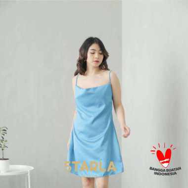 Jaya Hebat Starla Lenora Short Slip Satin Mini Dress Tosqa