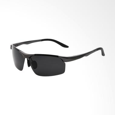 TWD Polarized Magnesium Sunglasses Kacamata Unisex - Black