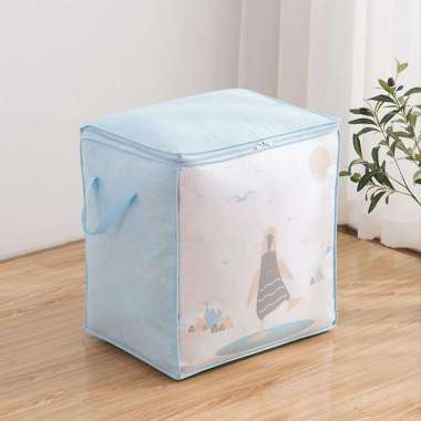 Storage Bag 34 Cloth Bag Tempat Penyimpanan Storage Organizer Bag BIRU