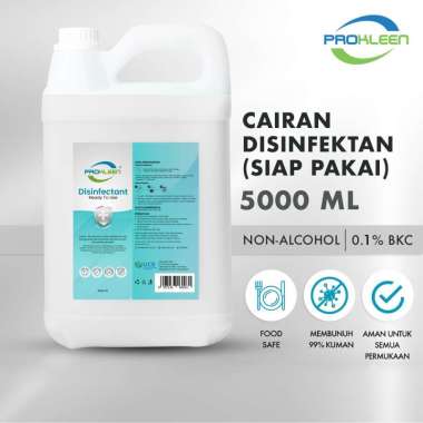 Disinfectant Antiseptik Cairan Disinfektan PROKLEEN 5L Berat Sesuai - Siap Pakai