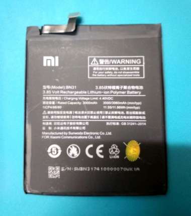 Baterai Xiaomi Redmi S2. Note 5A. Mi A1. Mi5x BN31