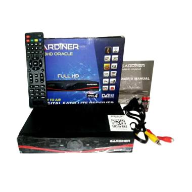 Gardiner G-88 Oracle Mpeg4 Full HD Receiver Parabola Ninmedia Audio Syncron & Channel FTA Black