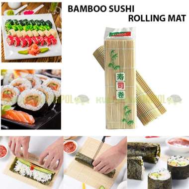 Bamboo Sushi Rolling Mat Tikar Penggulung Sushi Kimbab Roller Mat