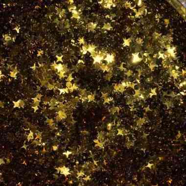 HOLOGRAM SPARKLING GOLD GLITTER-gliter bintang slime hiasan craft star