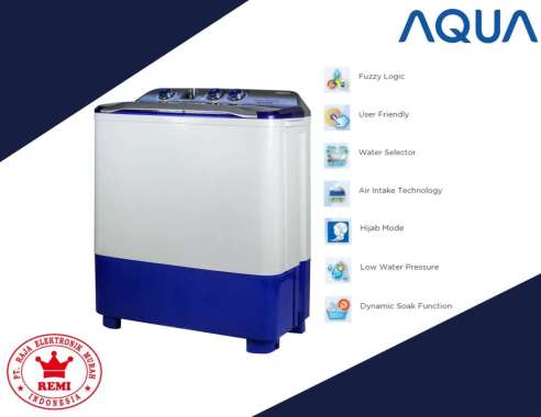 MESIN CUCI AQUA QW 780XT 2 TABUNG 7 KG HIJAB SERIES