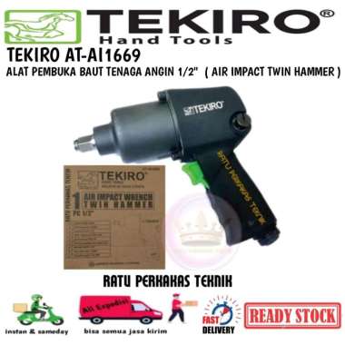 TEKIRO AIR IMPACT TWIN HAMMER 1/2 inch IMPEK PEMBUKA BAUT TENAGA ANGIN / OBENG MESIN TEKIRO ORIGINAL