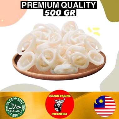 CUMI RING 500 GRAM IMPORT DARI MALAYSIA/ CUMI CALAMARY/ CUMI CALMARI/ CUMI RING CALMARI/ CUMI FROZEN