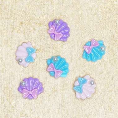 PEARL SEASHELL CHARM - hiasan slime kerang mutiara resin scrapbook