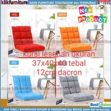 Kursi Lantai Sofa Lantai Jok Kursi Lipat Tatami 37x80cm Merah