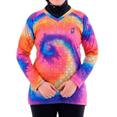 Jersey Sepeda Gowes Wanita Slimfit TAY DAY Panjang XXL