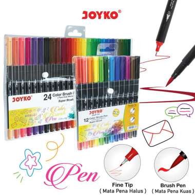 Color Brush Pen Pena Kuas Warna Joyko CLP-13 CLP-13 12Warna