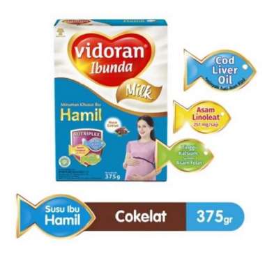 Promo Harga VIDORAN Ibunda Susu Ibu Hamil Cokelat 375 gr - Blibli