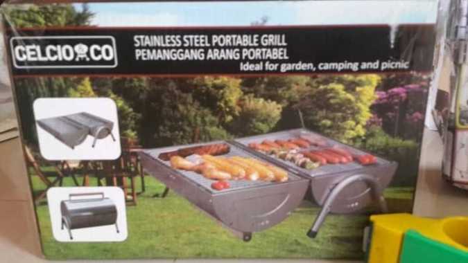 CELCIO CO ALAT PANGGANG BBQ | Portable Grill | Dua Sisi Panggangan