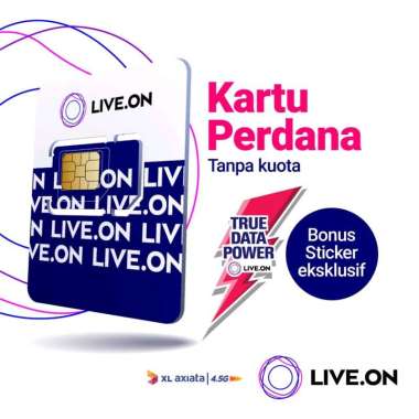 Kartu Perdana Live On XL Axiata Tanpa Kuota