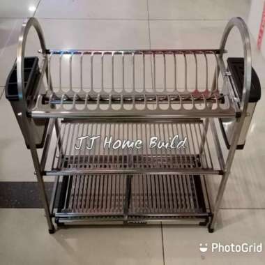 Rak Piring Knockers WDJ 660 Stainless SUS 304-Ral Piring Kombinasi ORI 100% Multicolor