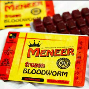 Cabek Cacing Beku Blood Worm Meneer1 Kg Premium Quality Meneer Capsul 1 Kg