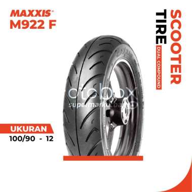 Ban Luar Motor Maxxis M922F Ukuran 100/90-12 Ring 12 Tubeless Ban Depan Scoopy
