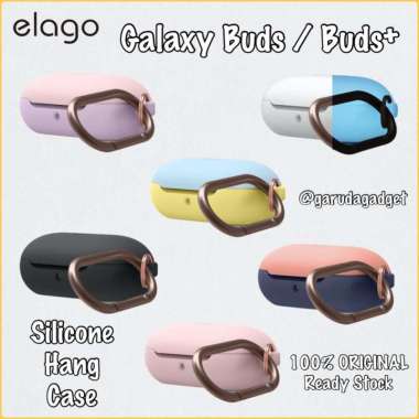 Case Samsung Galaxy Buds / Plus Elago Hang Silicone Soft Casing Cover Original New Yellow Blue