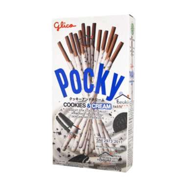 Promo Harga Glico Pocky Stick Cookies Cream 40 gr - Blibli