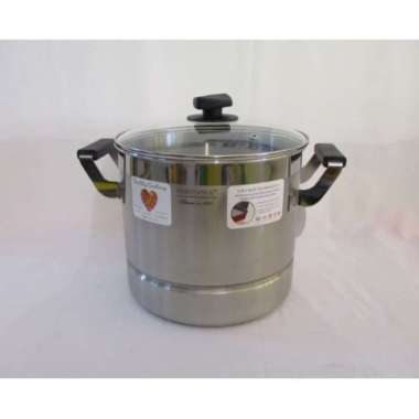 PANCI BIMA HERITANCE CLASSIC 24 CM BP120324 STOCKPOT WITH STEAMER BIMA ORI 100% Multicolor