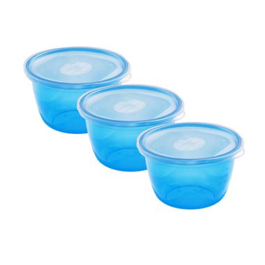 Claris 2713-3 Fastpac Round Set Tempat Penyimpanan Makanan [3 pcs]