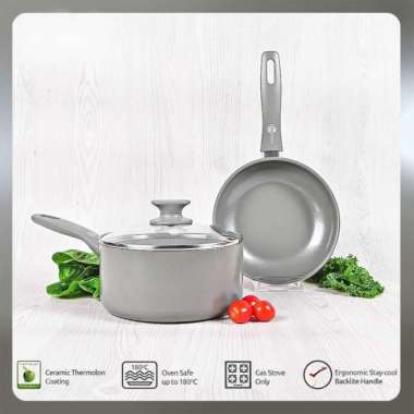 GreenPan Delight Grey GreenPan Set A isi 2pcs ORI 100% Multicolor
